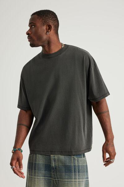 Authentics Blank Tee, WASHED BLACK