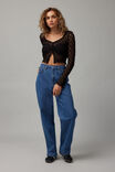 Ella 3/4 Sleeve Lace Cardi, BLACK - alternate image 2