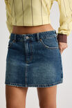 The Everyday Denim Skirt, DIRTY INDIGO - alternate image 4
