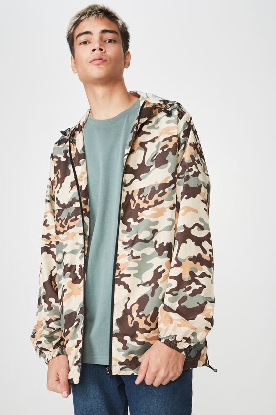 Hooded Spray Jacket, WARP CAMO