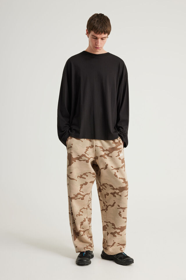Barrel Leg Track Pant, OG MUTED CAMO