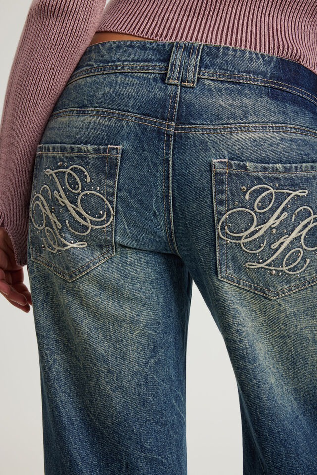 Era Low Super Wide Jean, ATLANTIS BLUE