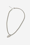 Notion Link Chain Pendant Necklace, SILVER - example image 1