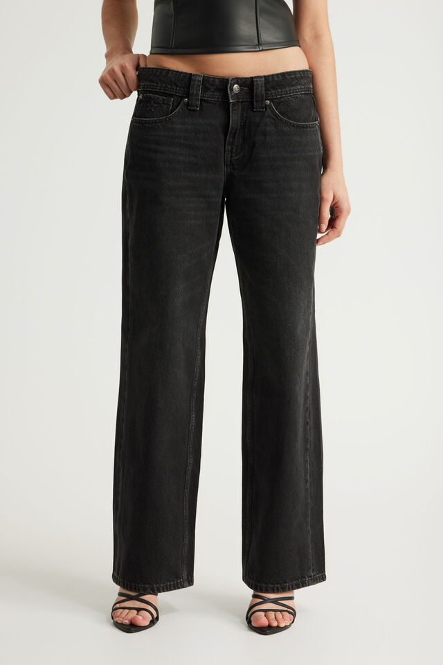Luca Low Rise Jean, BACKSTAGE BLACK