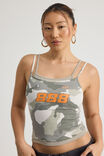 Layered Graphic Cami, WASHED CAMO/ANGEL 888 - alternate image 4