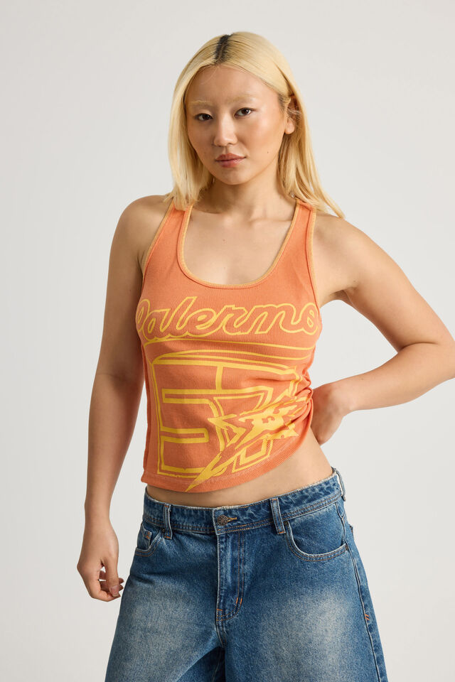 Graphic Tank, RICH ORANGE/PALERMO