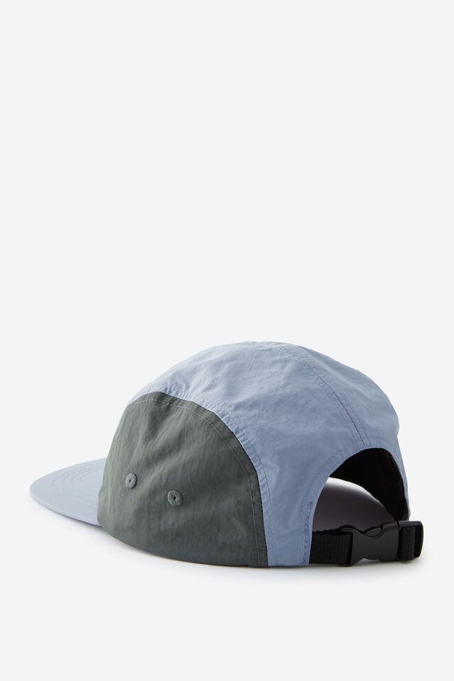 Open Gallery 4 Panel Nylon Cap, BLUE MIST W KELP