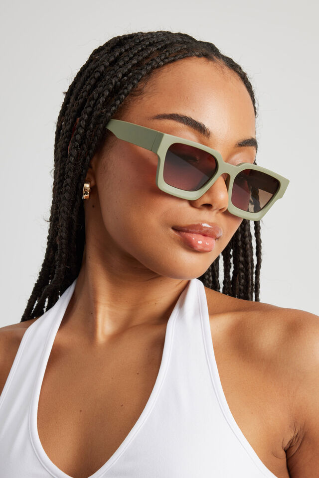 The Karla Sunglasses, TAUPE MATTE