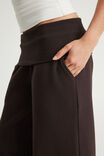 Wide Waistband Trackpant, CHOC NOIR - example image 4