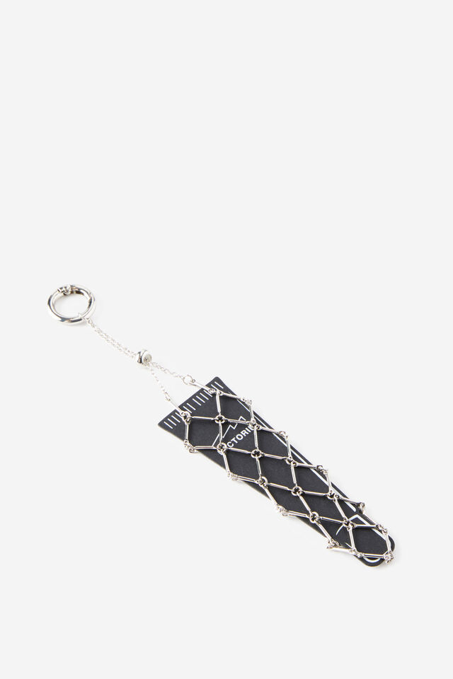 Lip Gloss Holder Carabiner, SILVER LIP GLOSS HOLDER