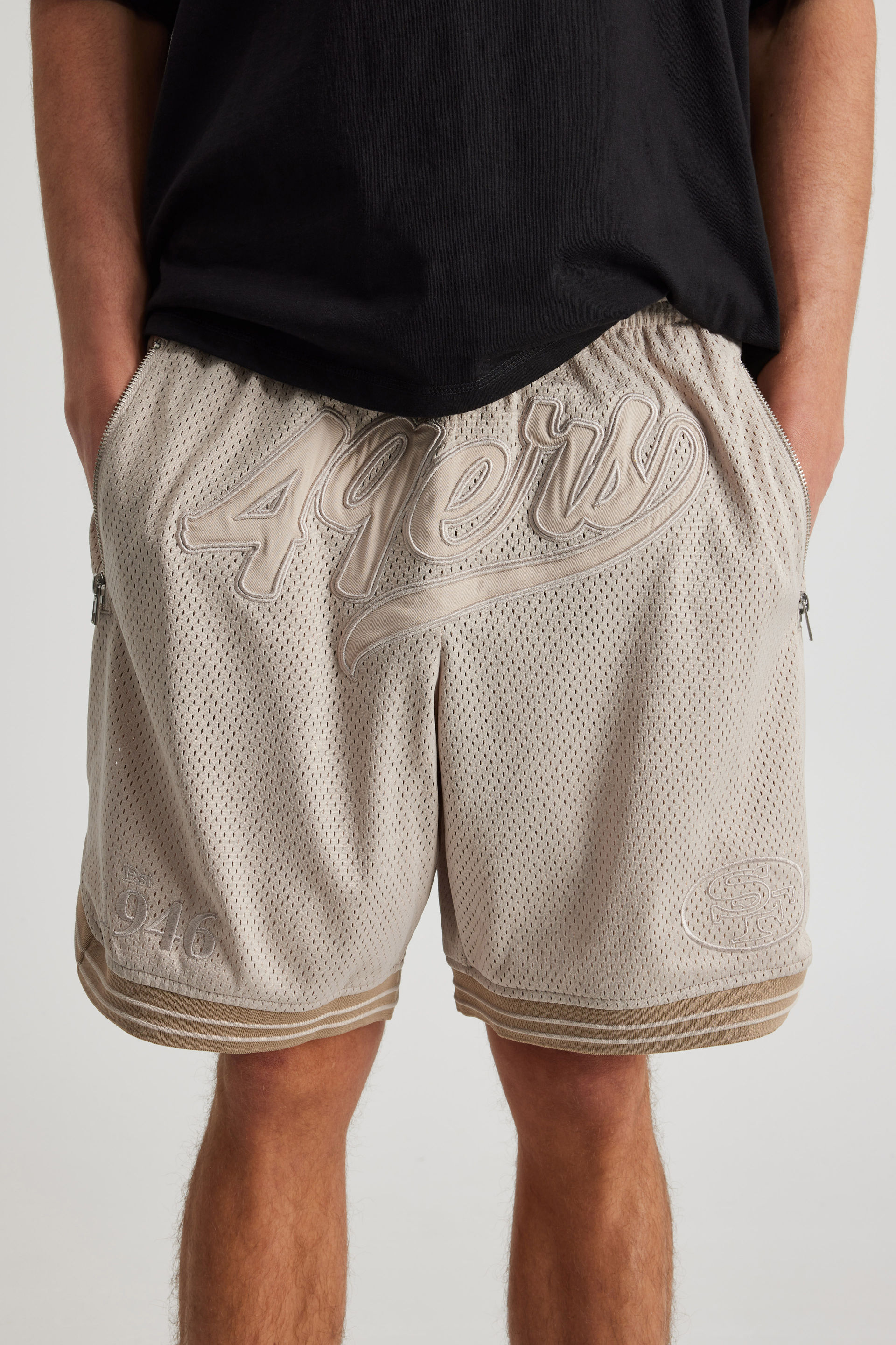 Tan basketball shorts shop
