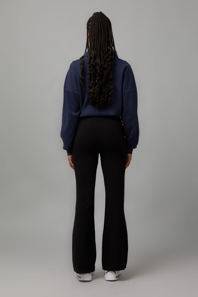 Flare Pull On Pant, BLACK