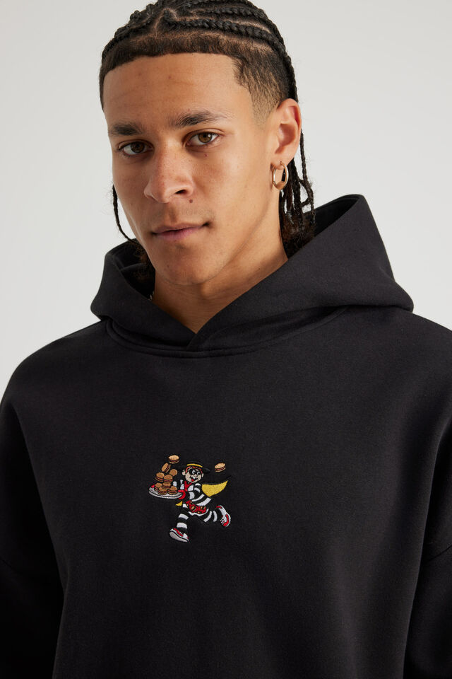 Mcdonald S Hoodie, LCN MCD BLACK/HAMBURGLER
