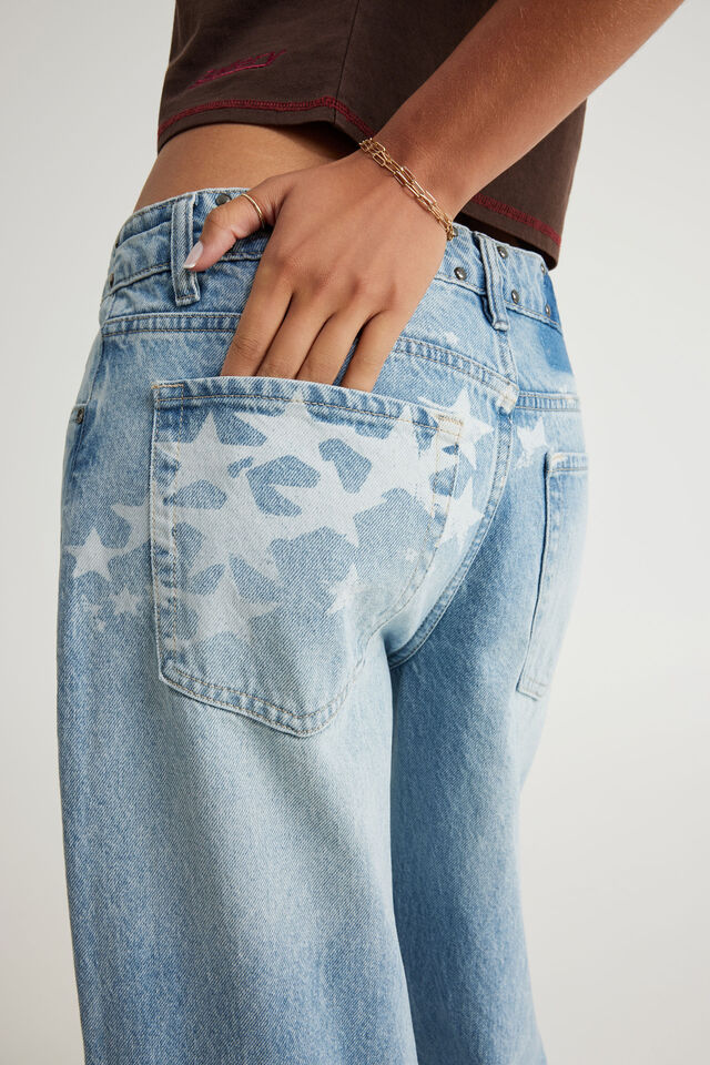 Mid Rise Baggy Jean, CYBER SKY