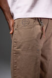 Half Half Classico Denim Short, WASHED BROWN CANVAS - alternate image 3