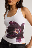 Graphic Tank, WHITE/FLOWER - alternate image 4