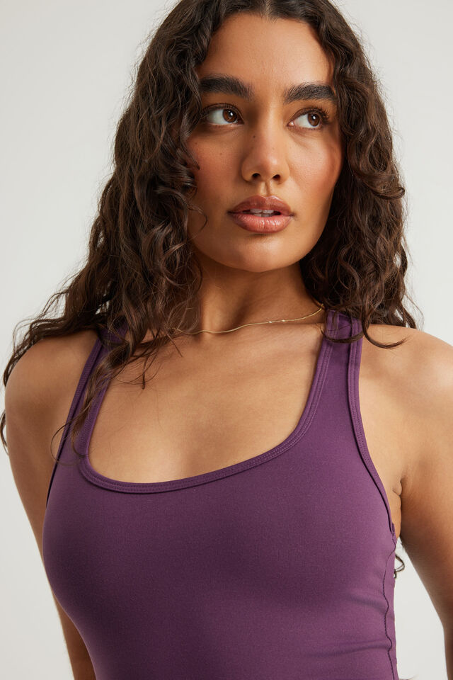 Snatched Racer Tank, GRAPE
