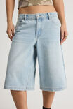 Mega Baggy Jort, OCEAN BLUE - alternate image 4