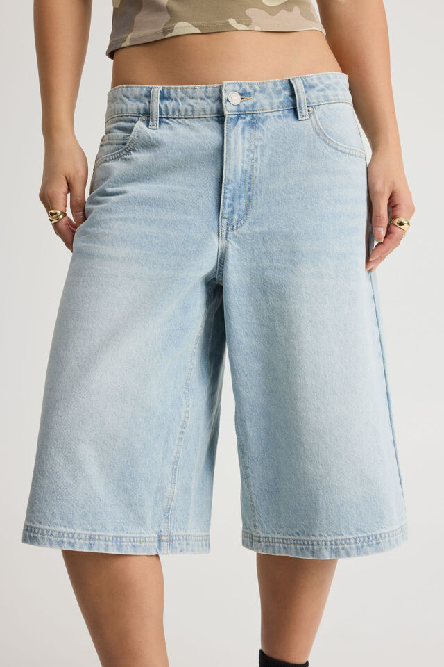 Mega Baggy Jort, OCEAN BLUE