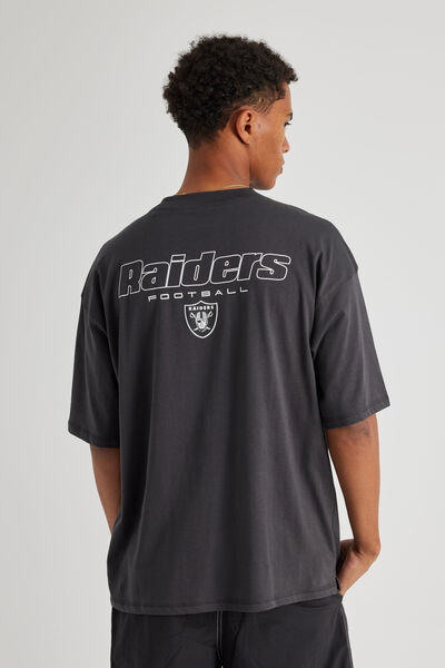 Box Fit Nfl Tshirt, LCN NFL SLATE/RAIDERS Y2K