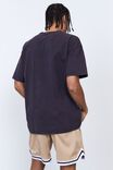 NBA Brooklyn Nets Oversized T Shirt, LCN NBA WASHED BLACK/BROOKLYN NETS TRIPLE