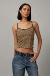 Printed Jersey Cami, LEOPARD PRINT - alternate image 1