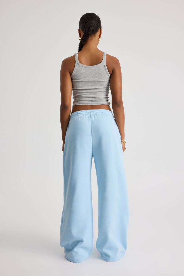 Classic Wide Leg Trackpant, AIRY BLUE