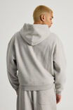 Authentics Boxy Zip Thru Hoodie, GREY MARLE - alternate image 3