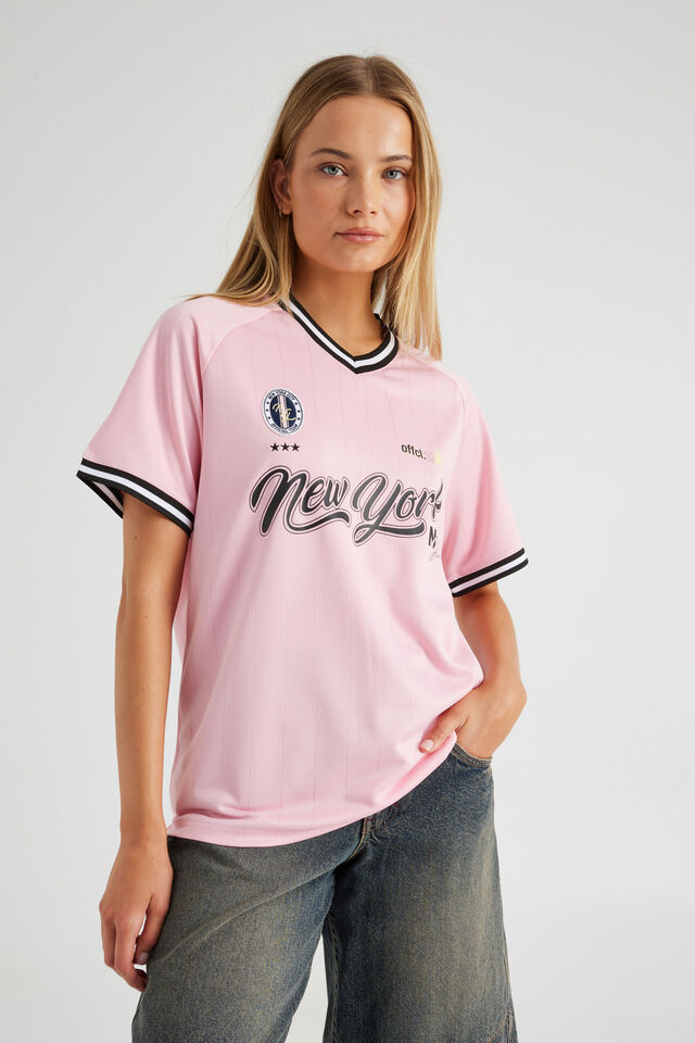 V Neck Sports Jersey, PINKIE PIE/NEW YORK