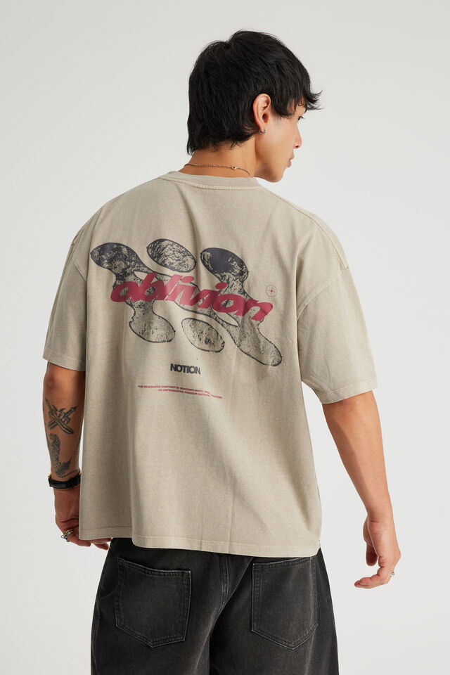 Notion Vintage Graphic Tshirt, NTN WASHED QUARRY STONE/OBLIVION