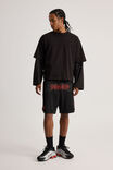 Marvel Basketball Short V2, LCN MAR BLACK/MARVEL STEALTH - alternate image 2