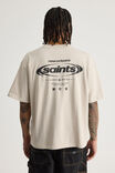 Heavyweight Box Fit Nfl Tshirt, LCN NFL PEBBLE/SAINTS STEEL - alternate image 3
