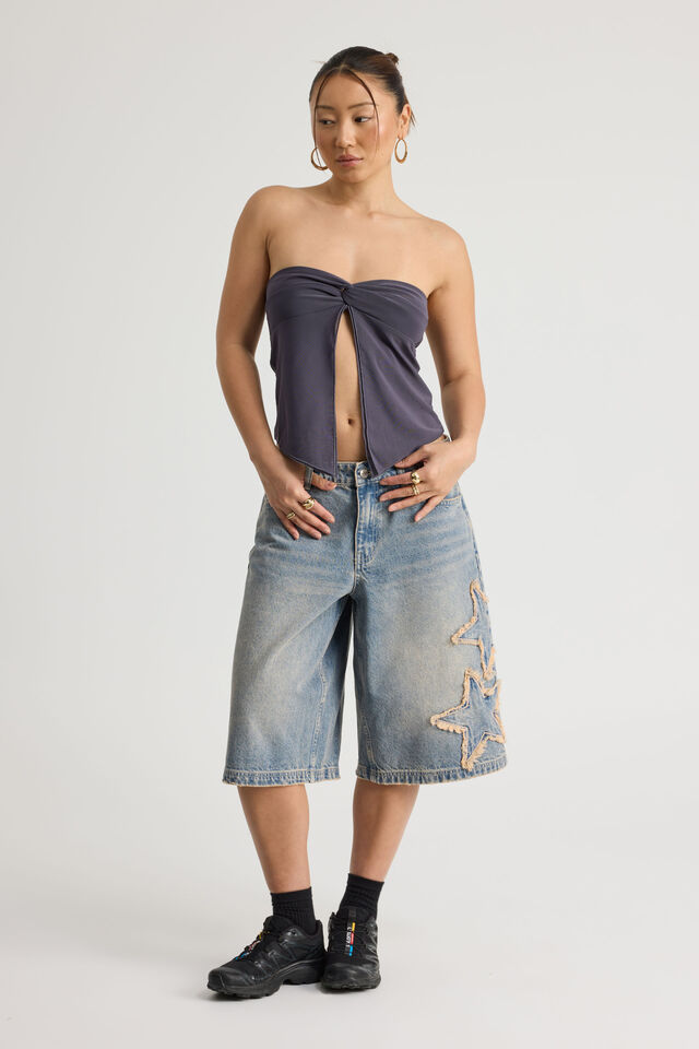 Mega Baggy Jort, PINK STATIC_STAR