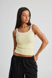 Longline Tank, YELLOW/WHITE - alternate image 1