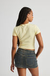Fitted Baby Tee, YELLOW/LIMES - alternate image 3
