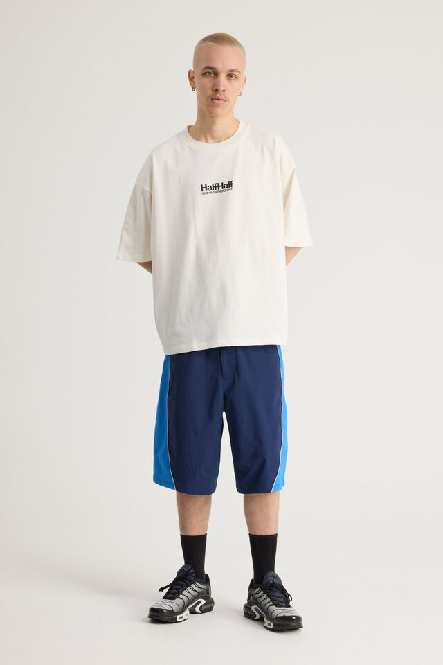 Half Half Box Fit Graphic T Shirt, HH CLOUD/HARDWARE