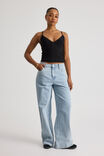 High Rise Baggy Jean, FADED BLUE - alternate image 2