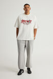 Baggy Cuffed Trackpant, GREY MARLE - alternate image 3