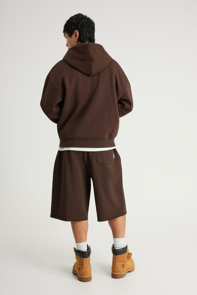 Authentics Baggy Track Short, WALNUT