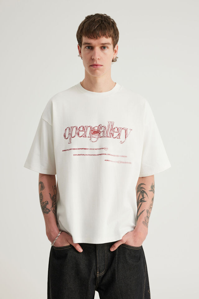 Open Gallery Box Fit Tshirt, OG CLOUD/BLURRED INTENTIONS