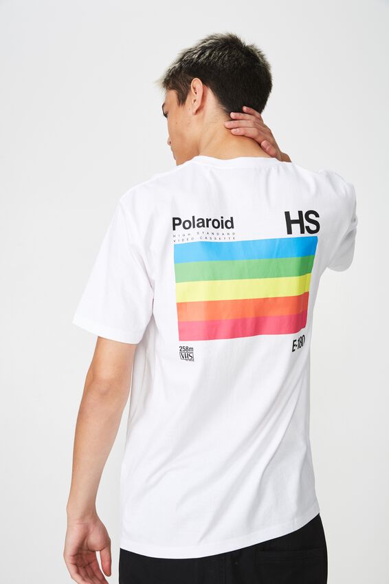 Polaroid Lcn Short Sleeve T Shirt, WHITE/POLAROID BOX