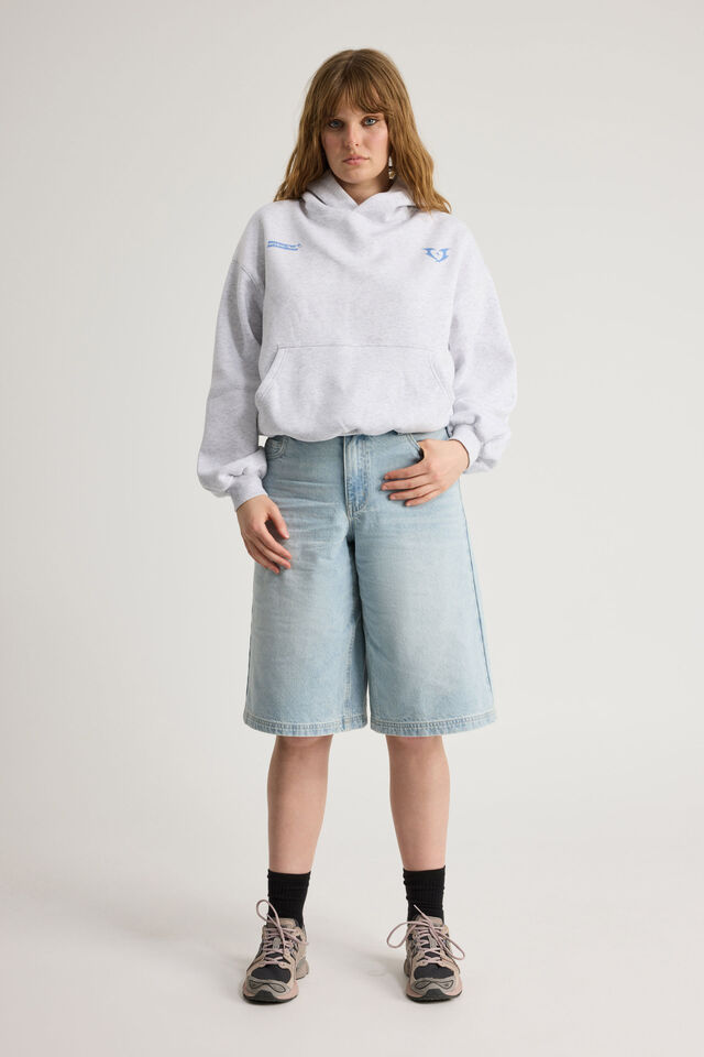 Chloe Hoodie, SILVER MARLE/AMORE