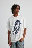 Box Fit Music Merch T Shirt, LCN MT PORCELAIN/ICE CUBE FACE HERO - alternate image 1