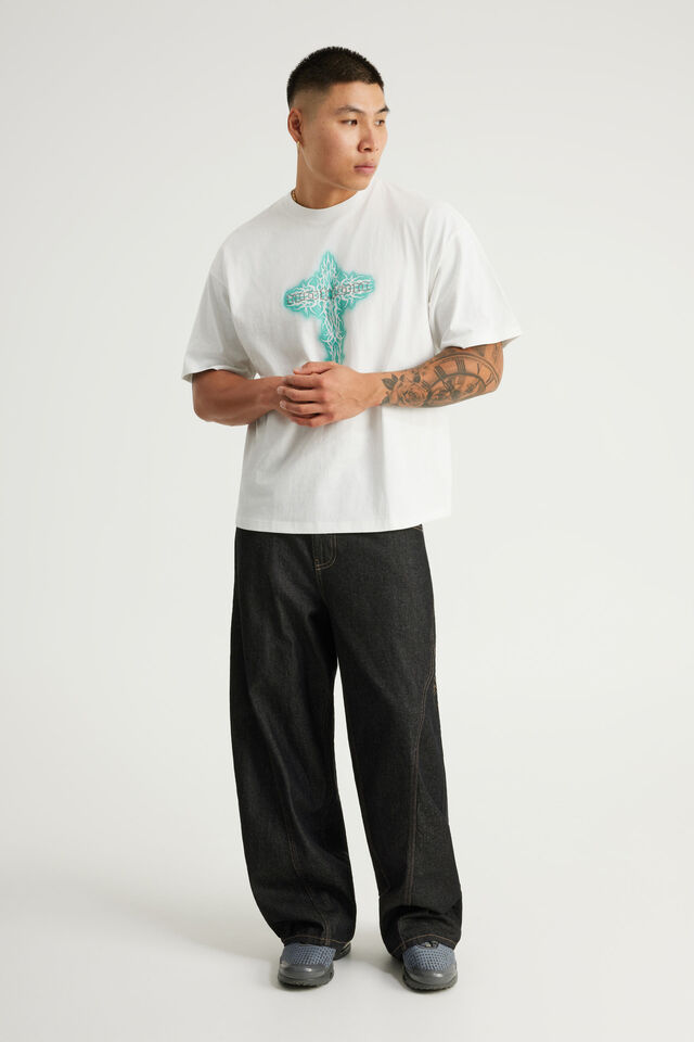 Notion Vintage Graphic Tshirt, NTN WHITE/DESTROY CROSS