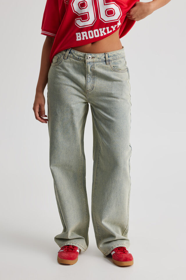 Mid Rise Baggy Jean, VINTAGE BLUE