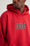 Half Half Hoodie, HH SCARLETT/HALF HALF STARS - alternate image 2