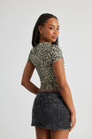 Fitted Baby Tee, LEOPARD/STAR - alternate image 3