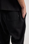 Baggy Cuffed Trackpant, BLACK - alternate image 4
