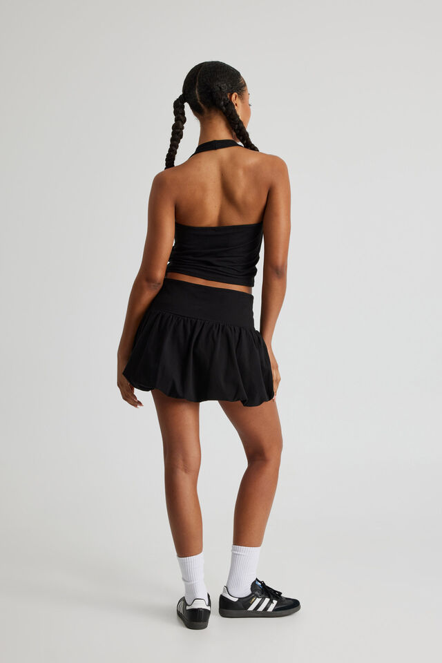 Bubble Skirt, BLACK