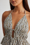 Bronte Tie Front Halter, LEOPARD - alternate image 4